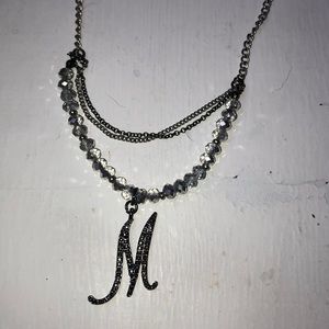 Letter M necklace